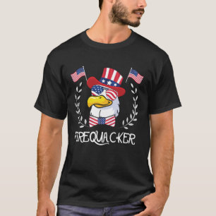 T-shirt drôle d'oie du 4 juillet Firequacker