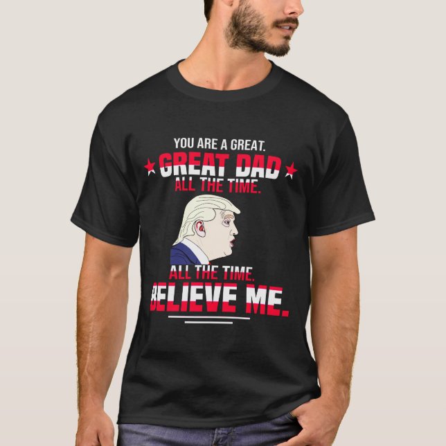 T-shirt Drôle Donald Trump Fête des pères (Devant)