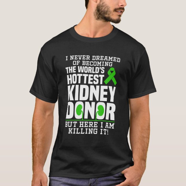 T-shirt Drôle Donateur de rein Art Hommes Femmes Dons de r (Devant)