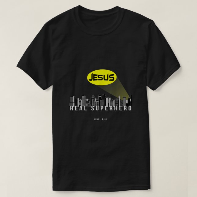 T-shirt Drôle dons chrétiens verset de la bible Jésus Real (Design devant)