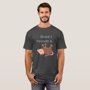 T-shirt drôle d'opossum d'animal tué sur une rou