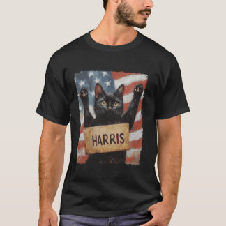T-shirt Drôle Drôle Chat Dames Sans Enfant Pour Harris 202