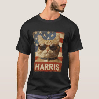 T-shirt Drôle Drôle Chat Dames Sans Enfant Pour Harris 202