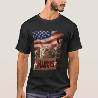 T-shirt Drôle Drôle Chat Dames Sans Enfant Pour Harris 202