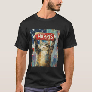 T-shirt Drôle Drôle Chat Dames Sans Enfant Pour Harris 202