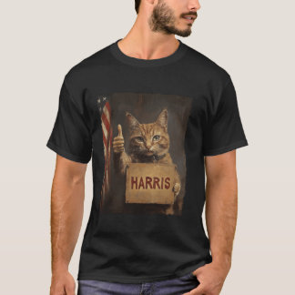 T-shirt Drôle Drôle Chat Dames Sans Enfant Pour Harris 202