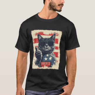 T-shirt Drôle Drôle Chat Dames Sans Enfant Pour Harris 202