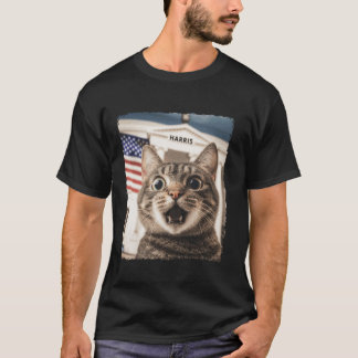 T-shirt Drôle Drôle Chat Dames Sans Enfant Pour Harris 202