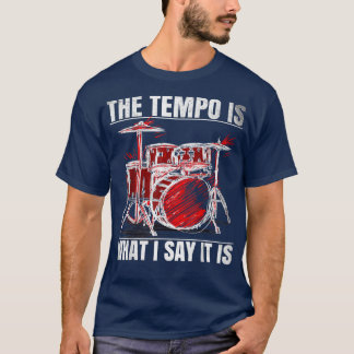 T-shirt Drôle Drummer Hommes Femmes
