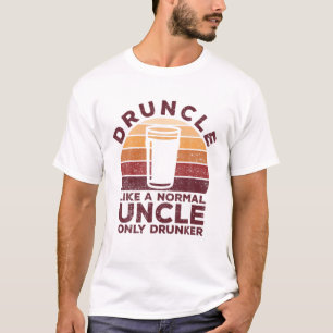 T-shirt Drôle Druncle Boire l'oncle Amateur de bière