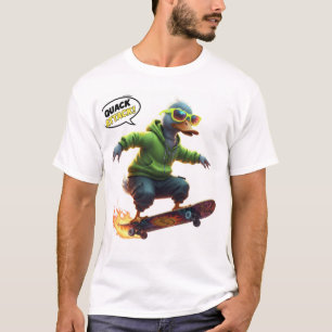 T-shirt Drôle Duck Graphic Tee pour Skaters & Vibes tendan