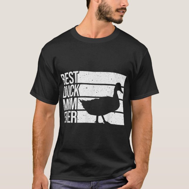T-shirt Drôle Duck Maman Art pour les femmes Filles Fête d (Devant)