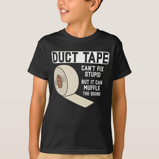 T-shirt Drôle Duct Tape Joie Hommes Mari Père (Devant)