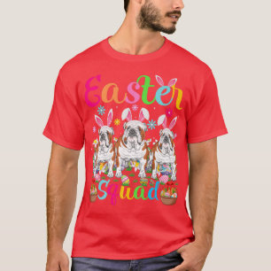 T-shirt Drôle Ear Bunny Ear Anglais Bulldog Happy
