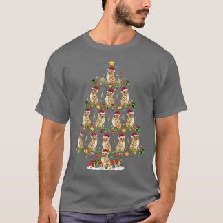 T-shirt Drôle Éclairage de Noël Père Noël Rough Collie Noë