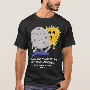 T-shirt Drôle Eclipse 2024 Se Mooner Plaisanterie