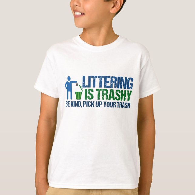T-shirt Drôle Écologiste Lecture Est Trashy Pun Kids (Devant)