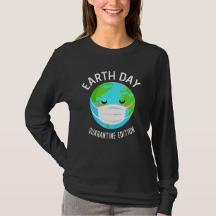 T-shirt Drôle Ecologiste Masque Visage Happy Jour des terr