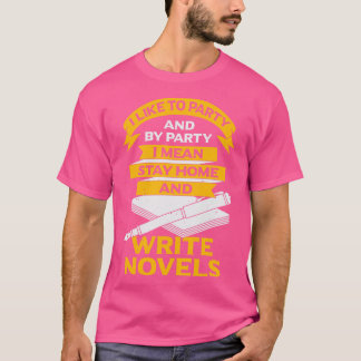 T-shirt Drôle Écrivain Livre Au romancier Cadeau