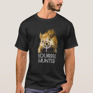 T-shirt Drôle Écureuil Tirant Chasse T Chemise