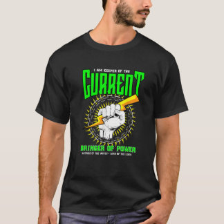 T-shirt Drôle Electricien Cadeau Electrique Ingénieur Line