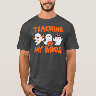 T-shirt Drôle Enseignement Mes Boos Enseignant Ghost Hallo