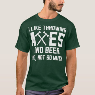 T-shirt Drôle Épouse Ax Et Bière Boire J'Aime Axes A