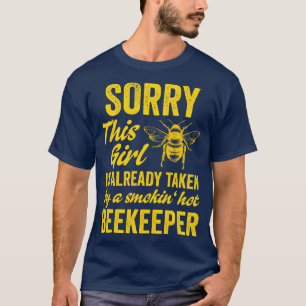 T-shirt Drôle Épouse d'apiculture Femme amie Wifey Bee 1