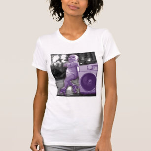 T-shirt drôle et mignon de bébé à roulettes