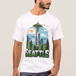 T-shirt drôle et mignon de Seattle Cadeau pour lui