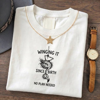 T-shirt drôle et sarcastique Flamant Rose