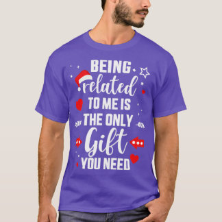 T-shirt Drôle étant lié à moi seulement le cadeau dont vou
