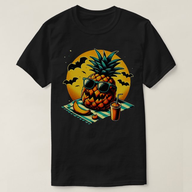 T-shirt Drôle été ananas Swinger Halloween 3 (Design devant)