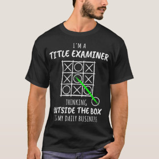 T-shirt Drôle Examinateur de titre