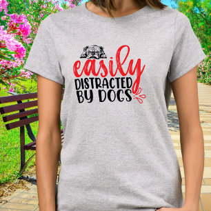 T-shirt Drôle facile distrait par Bulldogs