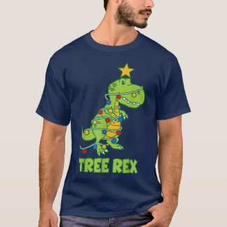 T-shirt Drôle Famille Dinosaure de Noël Arbre Re Pajamas B