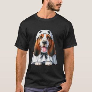 T-shirt Drôle Fantôme Amoureux des chiens Halloween Costu