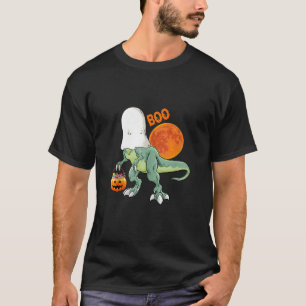 T-shirt Drôle Fantôme Dinosaur Boo Halloween Garçons Homme