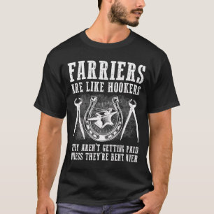T-shirt Drôle Farrier Cadeau Pour Hommes Femmes Cool Blac