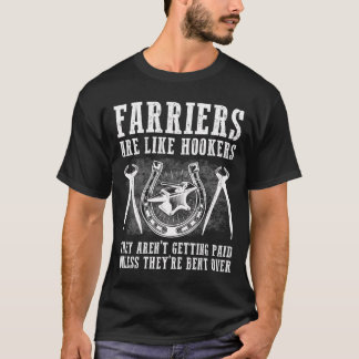 T-shirt Drôle Farrier Cadeau Pour Hommes Femmes Cool Black