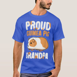 T-shirt Drôle Fier Guinée Pig Grandpa Papa Hommes Femmes