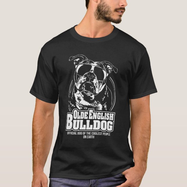 T-shirt Drôle Fier Vieux Anglais Bulldog Coolest People Gi (Devant)