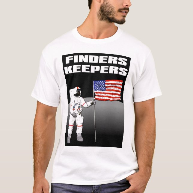 T-shirt drôle Finders Keepers Lune (Devant)