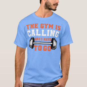 T-shirt Drôle Fitness Citation Barbell Design Entraînement