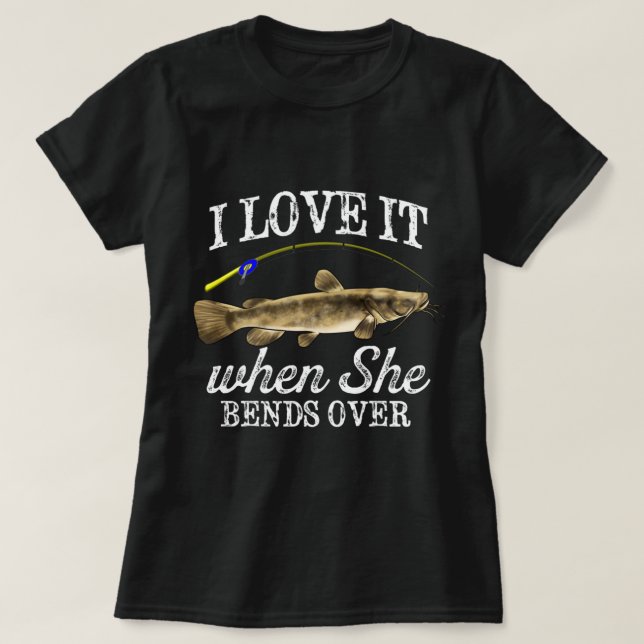 T-shirt Drôle Flathead Catfish Pêche Poisson d'eau douce G (Design devant)