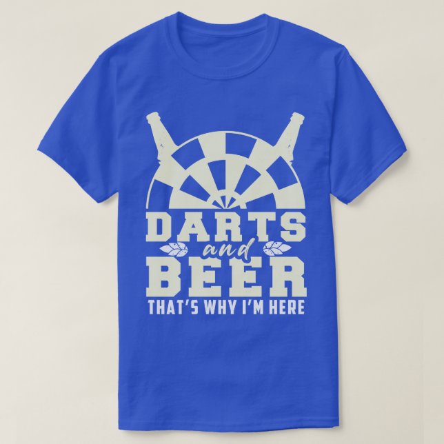 T-shirt Drôle fléchettes bière dire fléchettes motif dart  (Design devant)