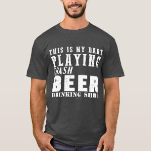 T-shirt Drôle fléchettes bière dire fléchettes motif dart