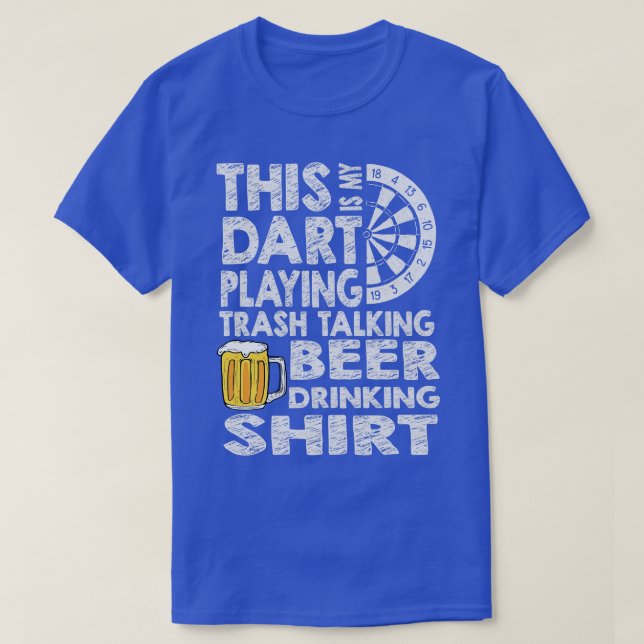 T-shirt Drôle fléchettes bière dire fléchettes motif dart  (Design devant)
