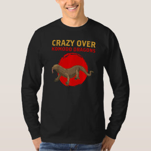 T-shirt Drôle fou sur Komodo Dragons Lizard Reptile