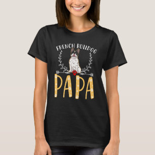 T-shirt Drôle Français Bulldog Papa, Love Dogs Hommes Père